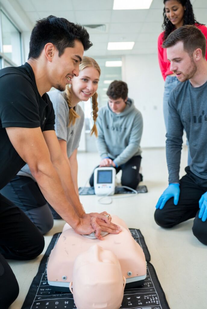 Curso de primeros auxilios para empresas en Barcelona - Prácticas con maniquí